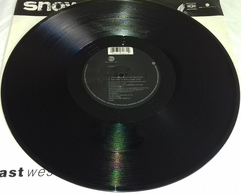 Miniature : Snow  - Informer (12") (EastWest Records America, Motor Jam Music)