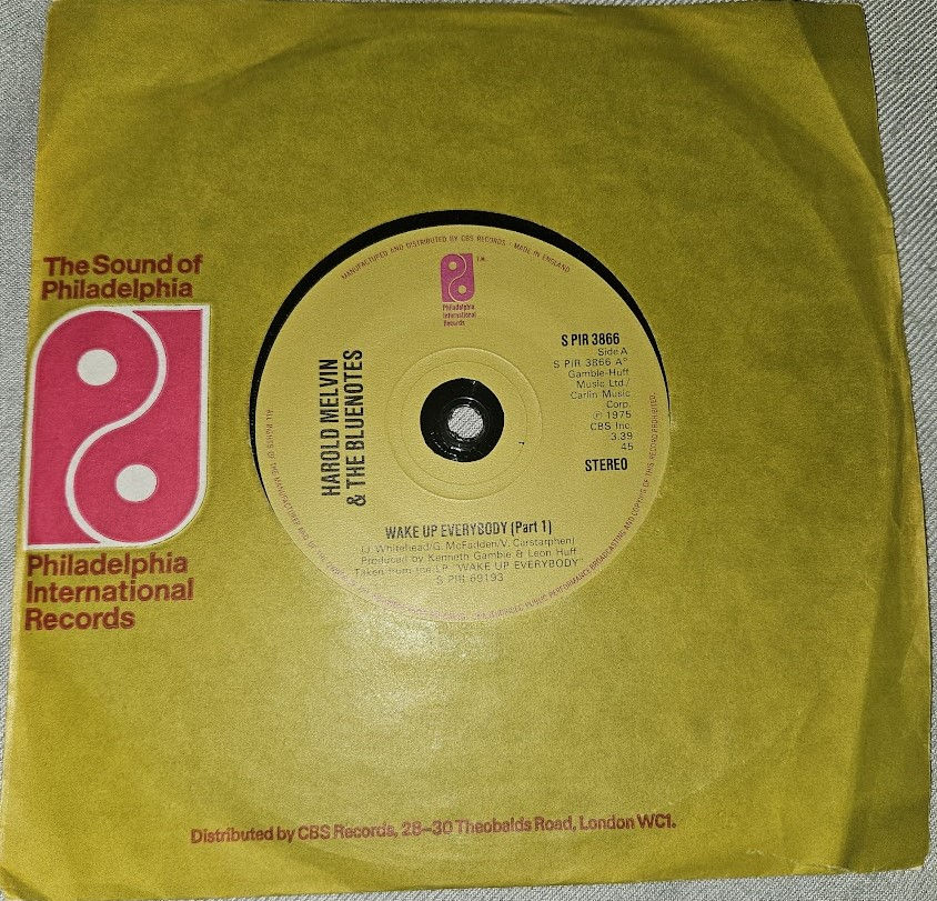 Harold Melvin & The Bluenotes* - Wake Up Everybody (7", Single, Sol) (Philadelph