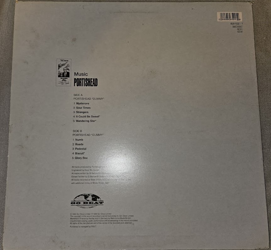 Miniaturbild: Portishead - Dummy (LP, Album, M/Print, Fir) (Go! Beat)