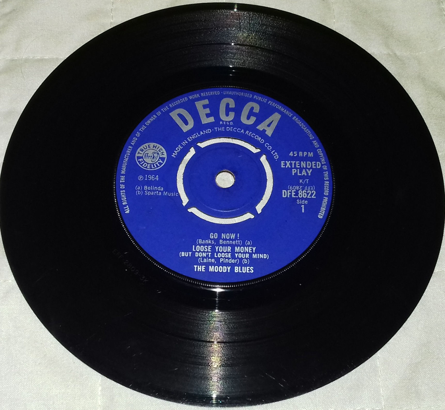 The Moody Blues - The Moody Blues (7", EP, Mono) (Decca, Decca)