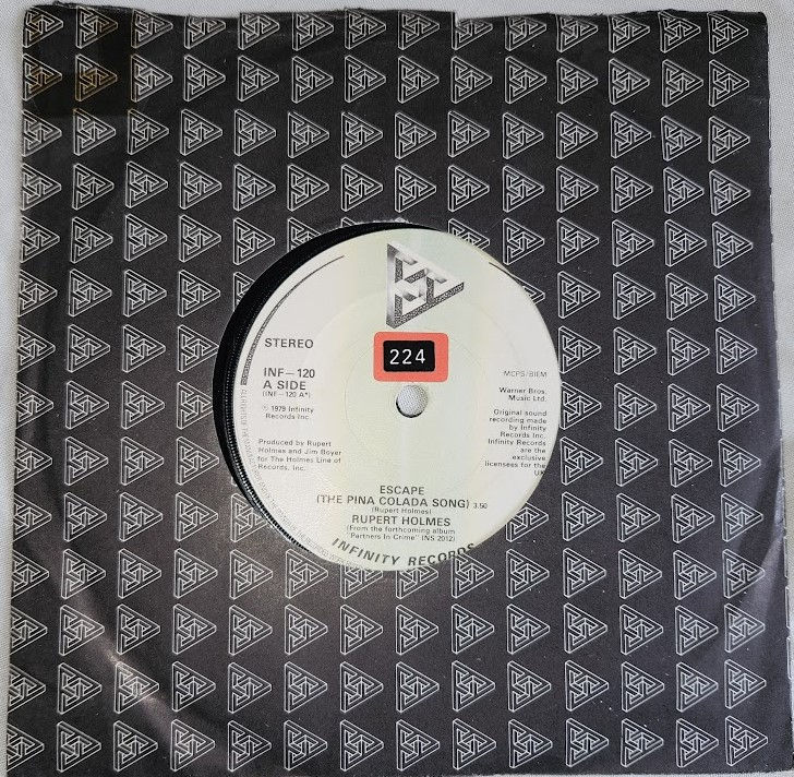 Rupert Holmes - Escape (The Pina Colada Song) (7", Single) (Infinity Records (2)