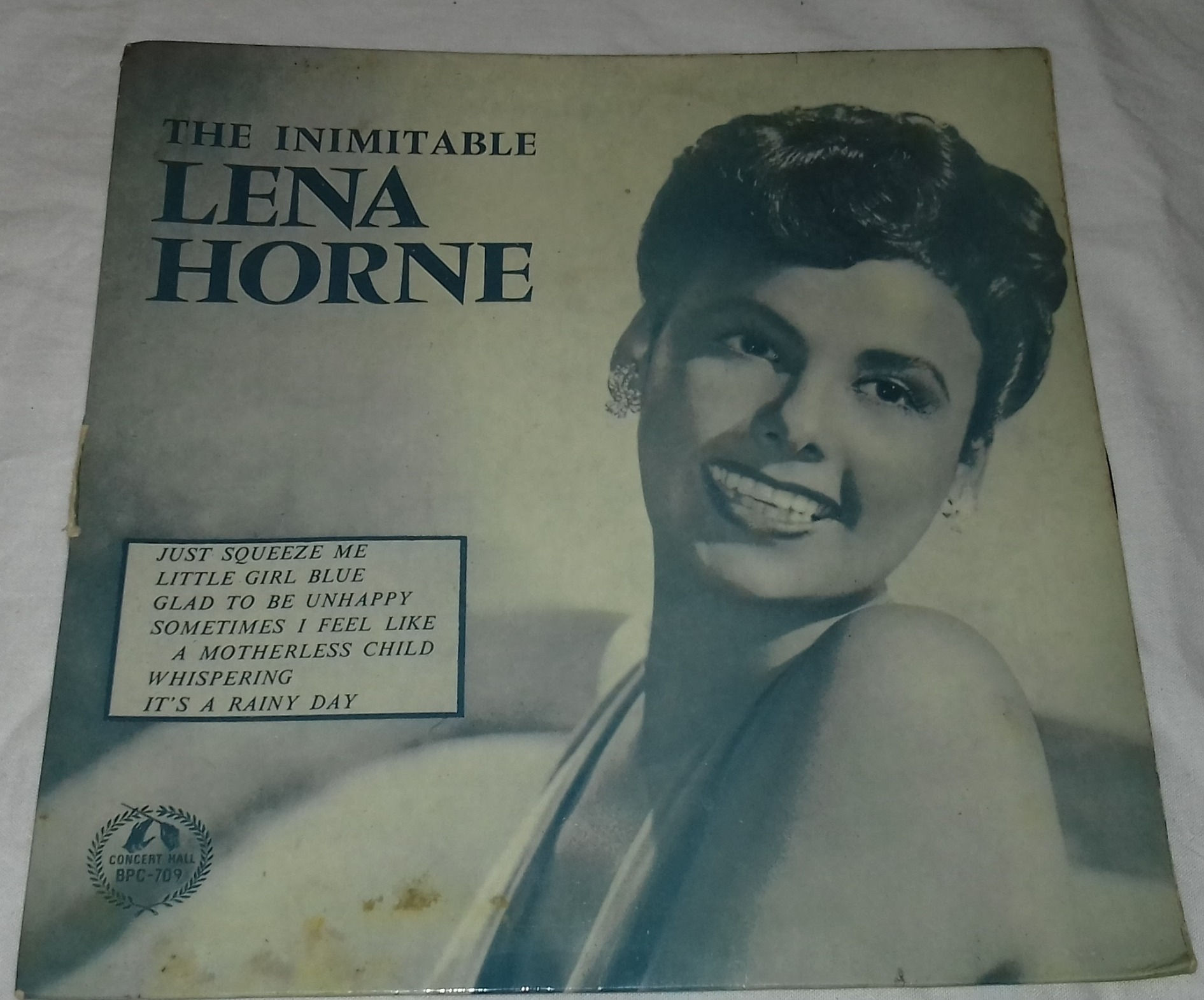 Lena Horne With Phil Moore And His Orchestra - The Inimitable Lena Horne (7", EP