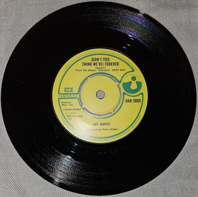 Roy Harper - (Don't You Think We're) Forever (7", Single) (Harvest)