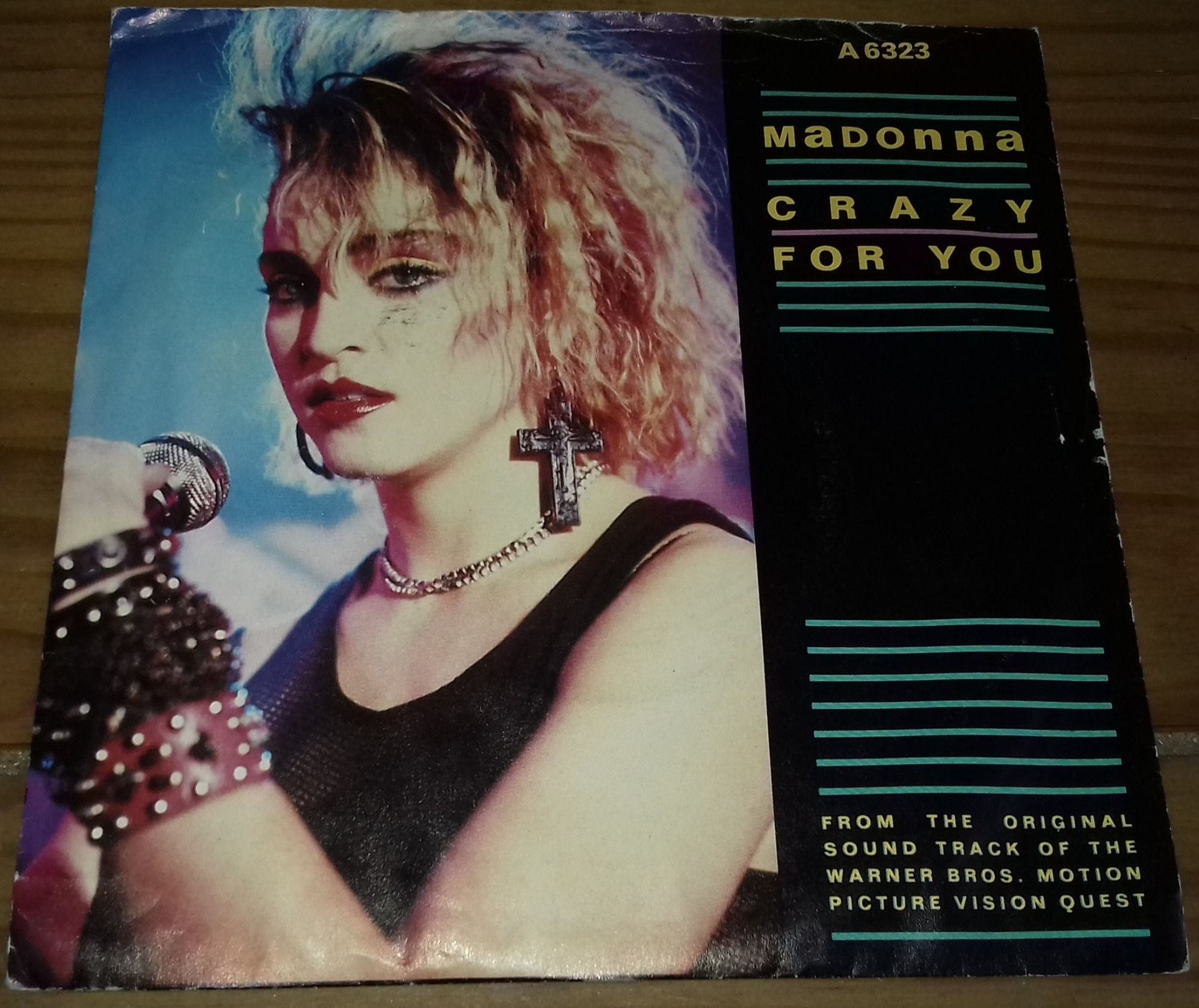 Madonna - Crazy For You (7", Single, Whi) (Geffen Records)