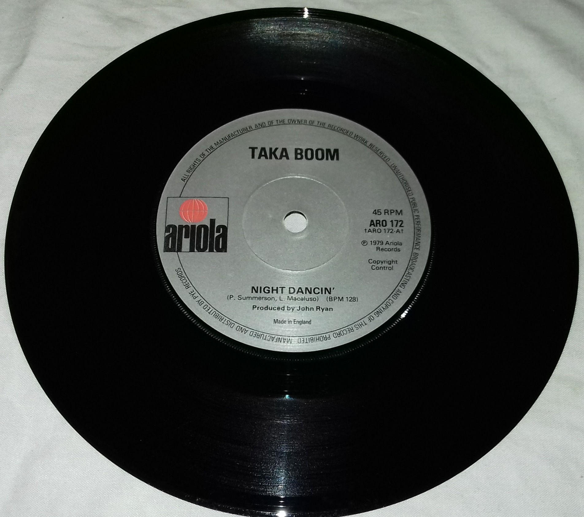 Taka Boom - Night Dancin' (7") (Ariola)