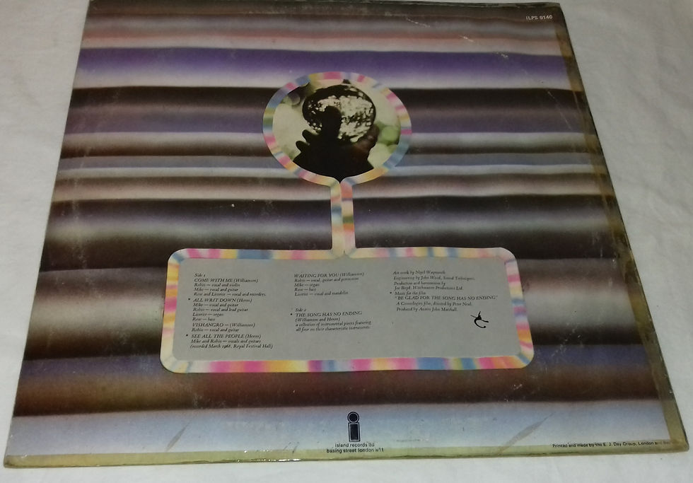 Miniature : The Incredible String Band - Be Glad For The Song Has No Ending (LP, Album) (Is