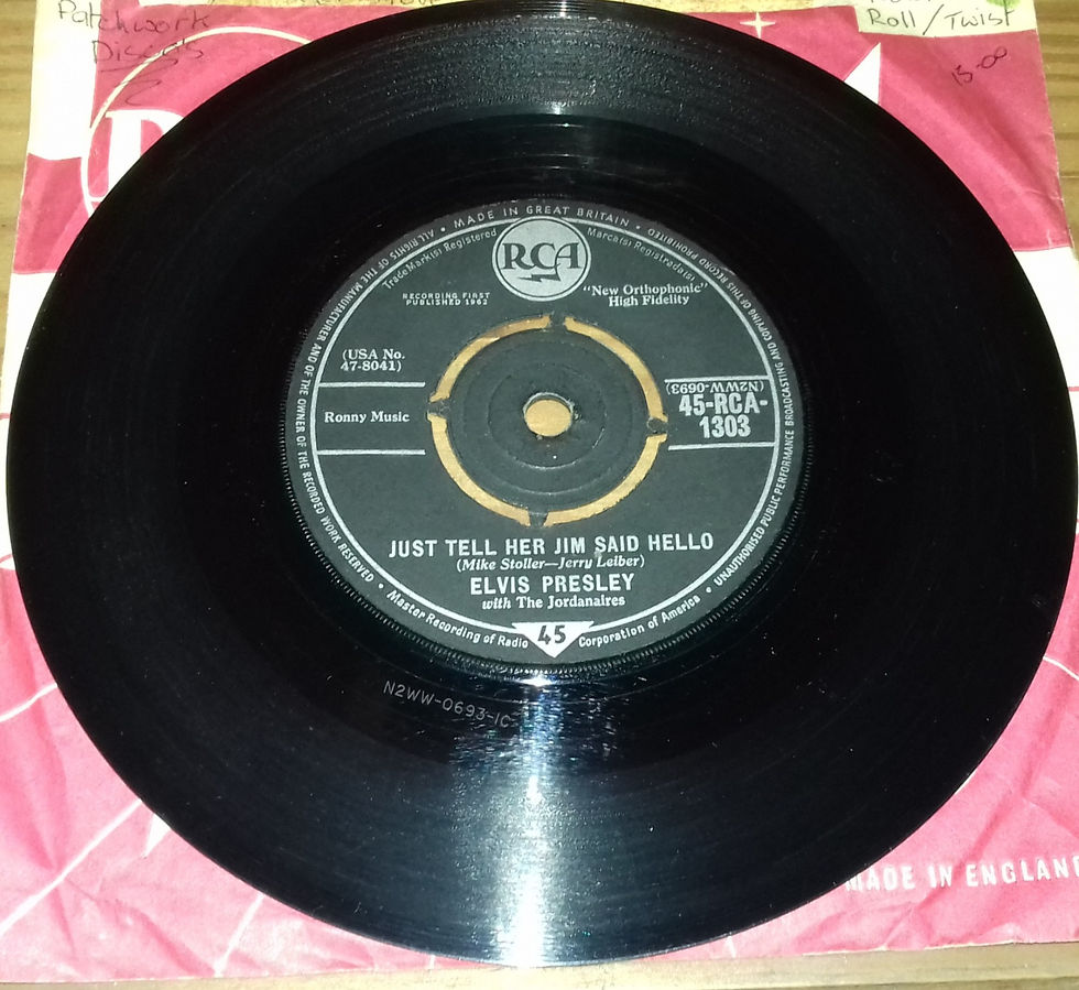 Miniature : Elvis Presley With The Jordanaires - She's Not You (7", Single) (RCA)