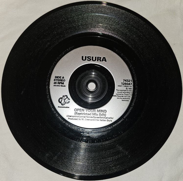 サムネイル： Usura* - Open Your Mind (7", Single) (Deconstruction)