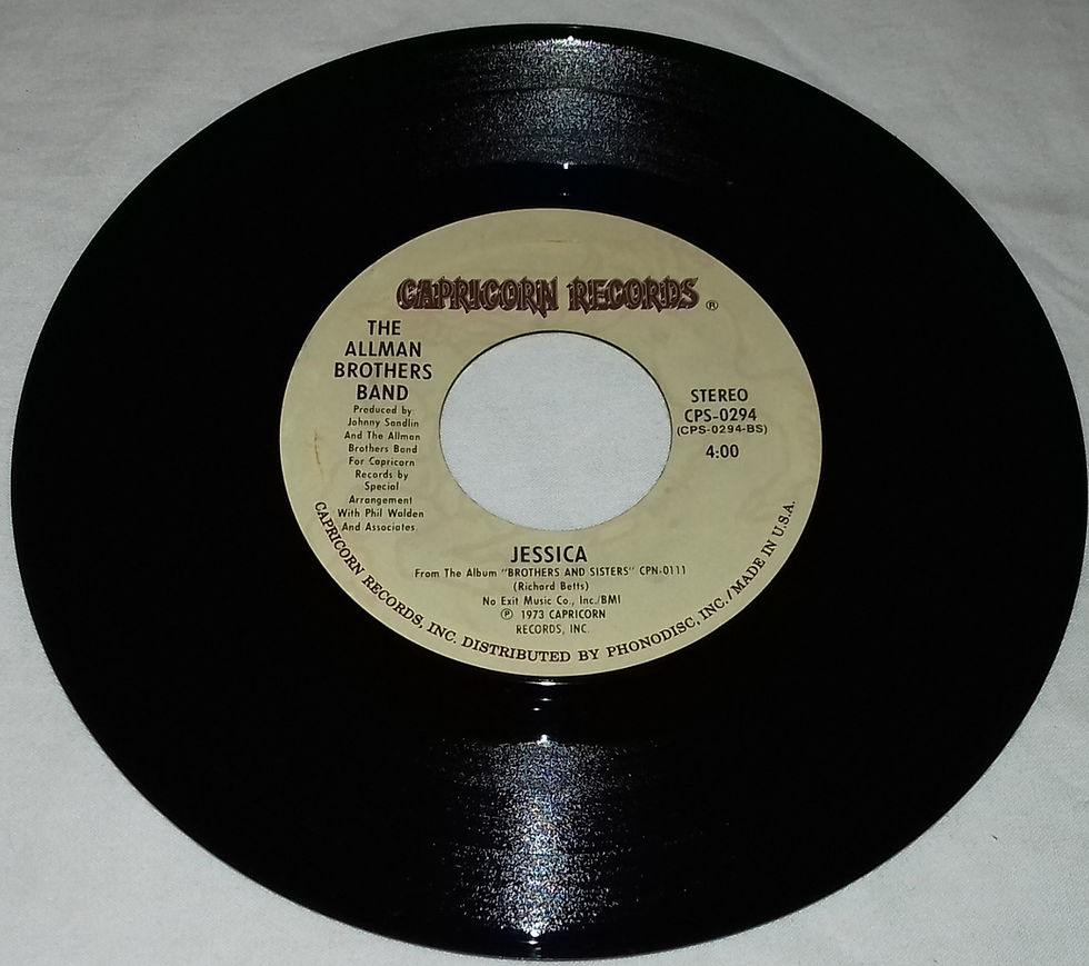 The Allman Brothers Band - Jessica / Ramblin' Man (7", Single, RE) (Capricorn Re