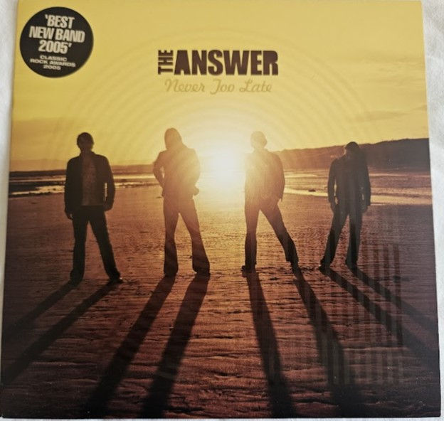 The Answer - Never Too Late (7", Single, Bro) (Albert Productions)