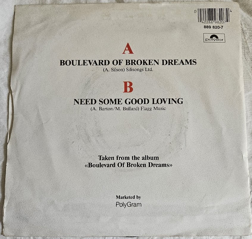Thumbnail: Smokie - Boulevard Of Broken Dreams (7", Single) (Polydor)