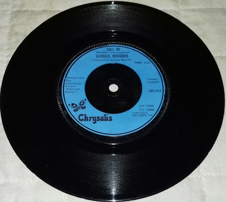 Pikkukuva: Blondie - Call Me (7", Single, Blu) (Chrysalis)