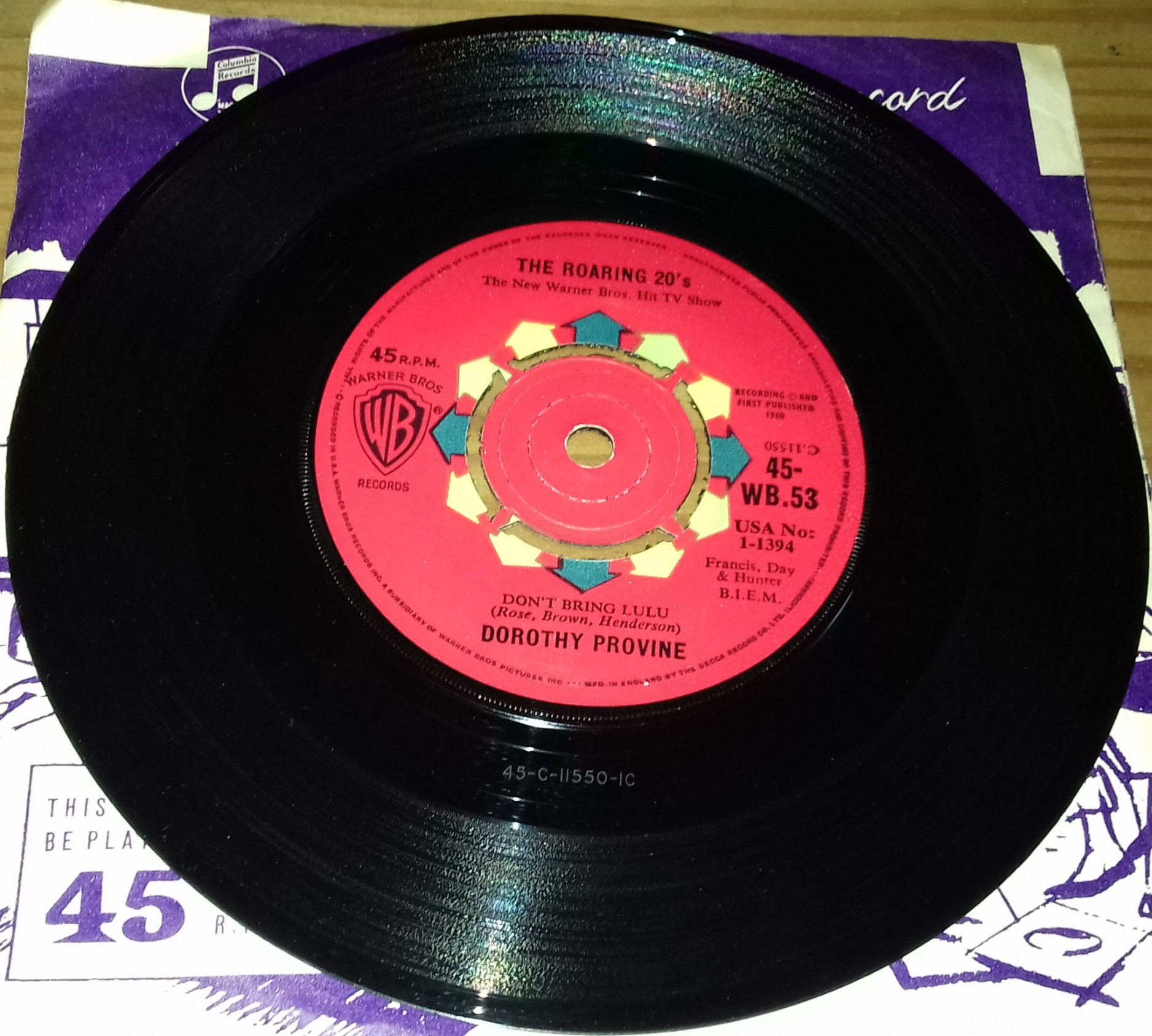 Dorothy Provine / The Girls* - Don't Bring Lulu / Whisper Song (When The Pussywi