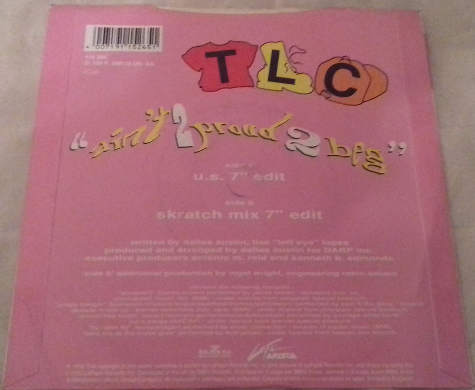 Miniature : TLC - Ain't 2 Proud 2 Beg (7", Single) (Arista)