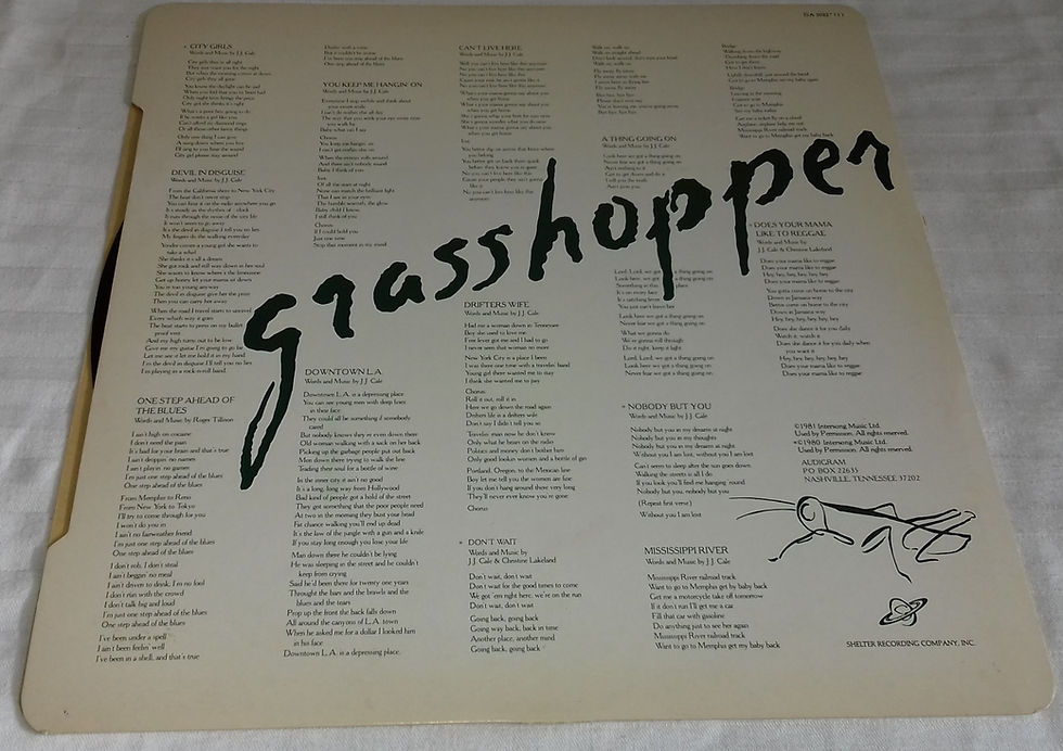 Miniature : J.J. Cale - Grasshopper (LP, Album) (Shelter Records)