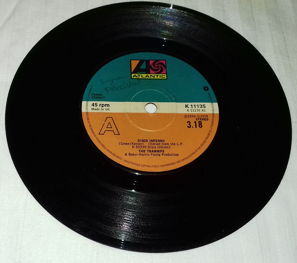 The Trammps - Disco Inferno / That's Where The Happy People Go (7", Single) (At