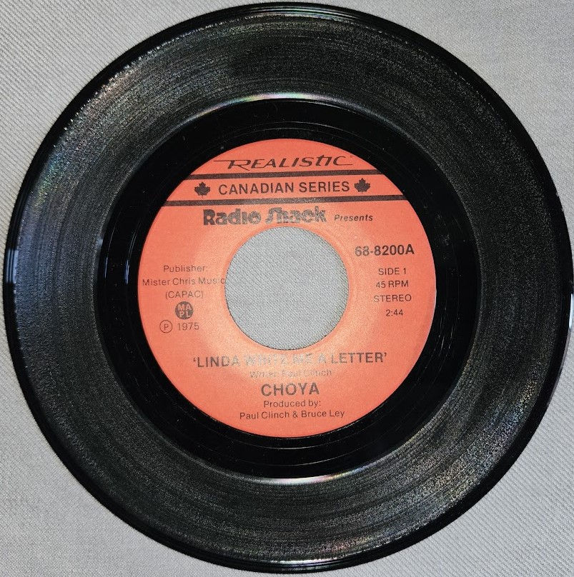 Choya - Linda Write Me A Letter (7", Single, Red) (Realistic)