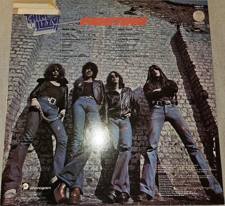 Thumbnail: Thin Lizzy - Fighting (LP, Album, RE) (Vertigo, Vertigo)