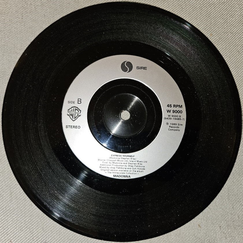 Miniaturbild: Madonna - Justify My Love (7", Single, Sil) (Sire, Warner Bros. Records, Sire)