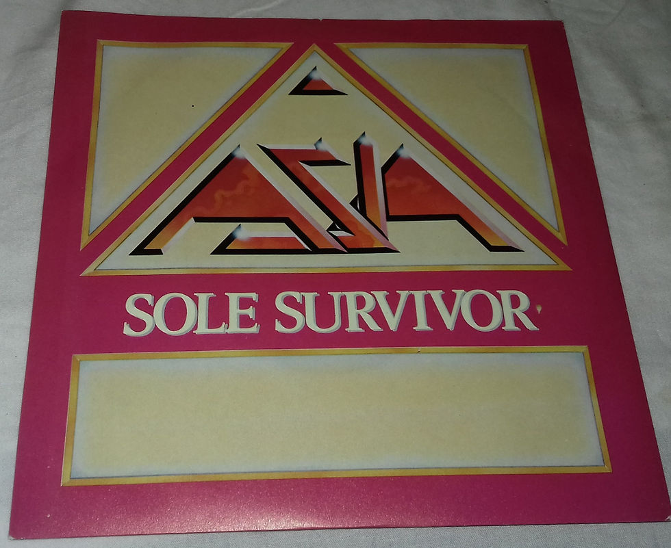 Asia - Sole Survivor (7", Single, Inj) (Geffen Records)