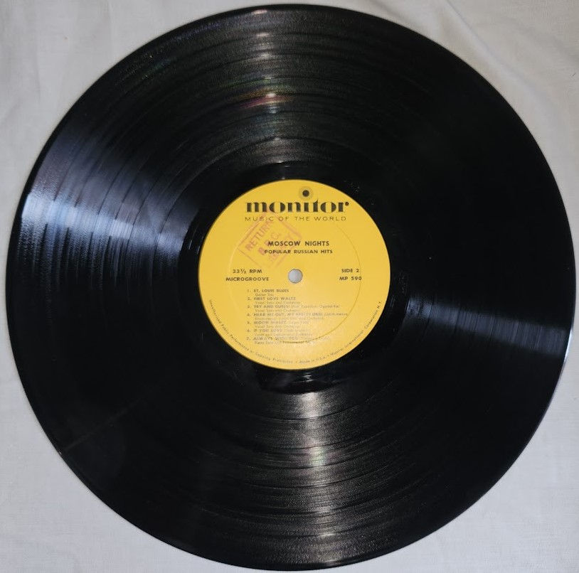 תמונה ממוזערת: Various - "Moscow Nights" Popular Russian Hits (LP, Comp, Mono, RP) (Monitor Rec