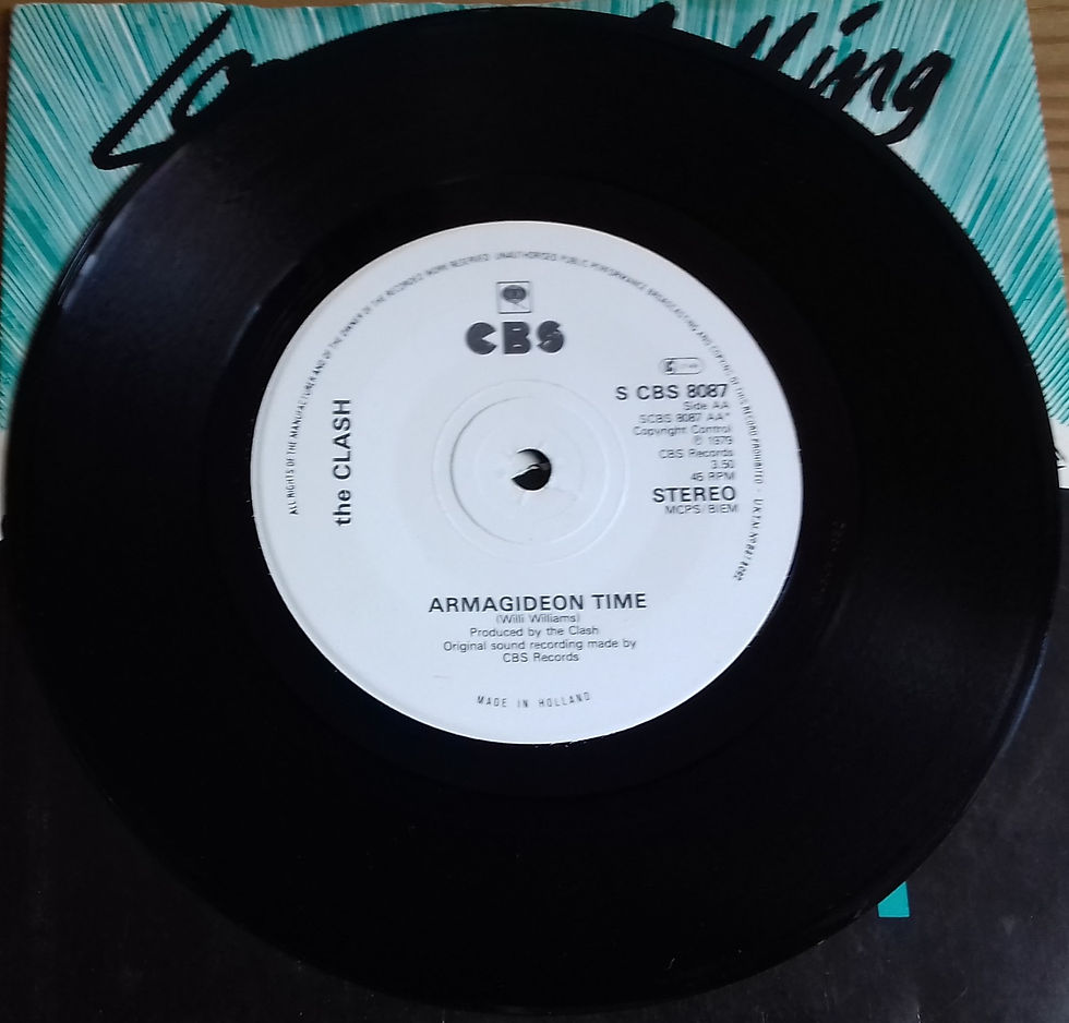 Pikkukuva: The Clash - London Calling / Armagideon Time (7", Single, Sol) (CBS, CBS Record