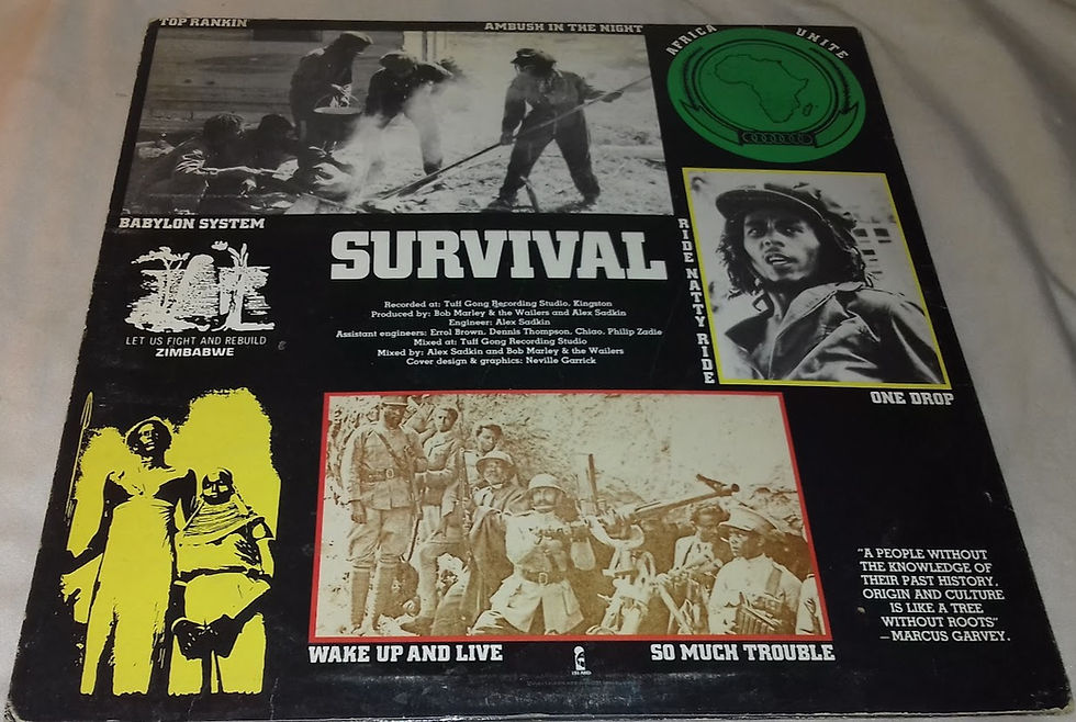 תמונה ממוזערת: Bob Marley & The Wailers - Survival (LP, Album) (Tuff Gong, Island Records)