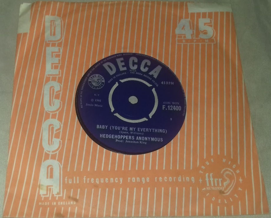 Hedgehoppers Anonymous - Baby (You're My Everything) / Remember (7", Single) (De