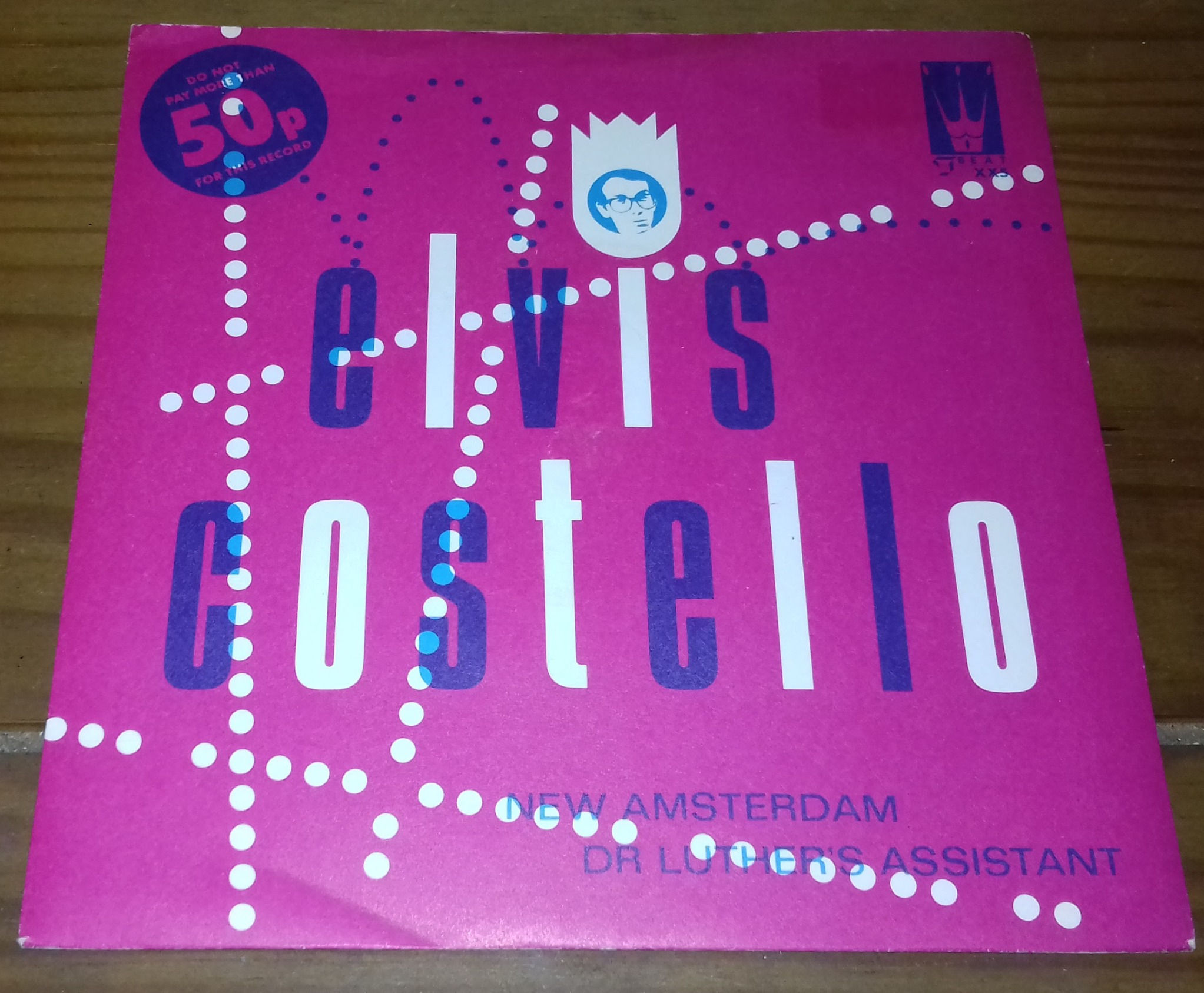 Elvis Costello - New Amsterdam / Dr Luther's Assistant (7", Single) (F-Beat)