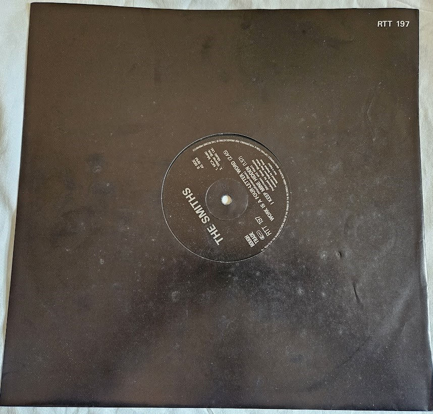 תמונה ממוזערת: The Smiths - Girlfriend In A Coma (12", Single, EMI) (Rough Trade)