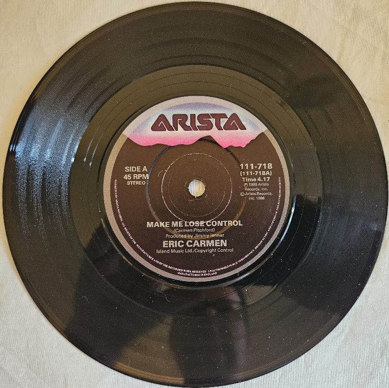 Thumbnail: Eric Carmen - Make Me Lose Control (7", Single) (Arista)