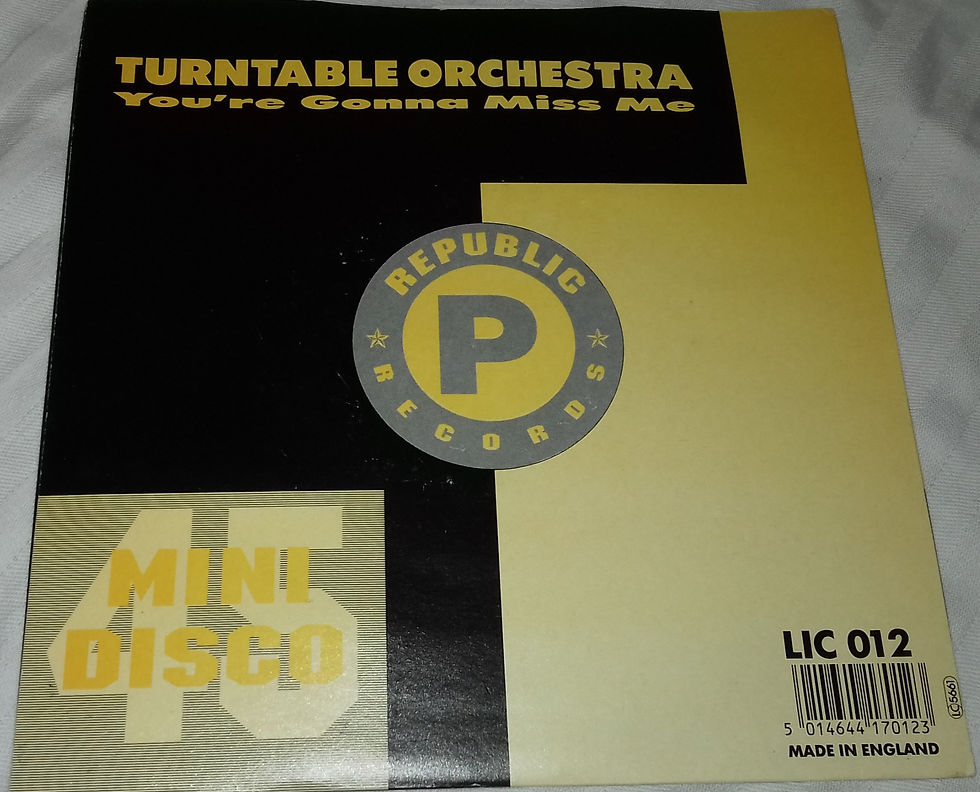 ภาพขนาดย่อ: Turntable Orchestra - You're Gonna Miss Me (7", Single, Min) (Republic Records (