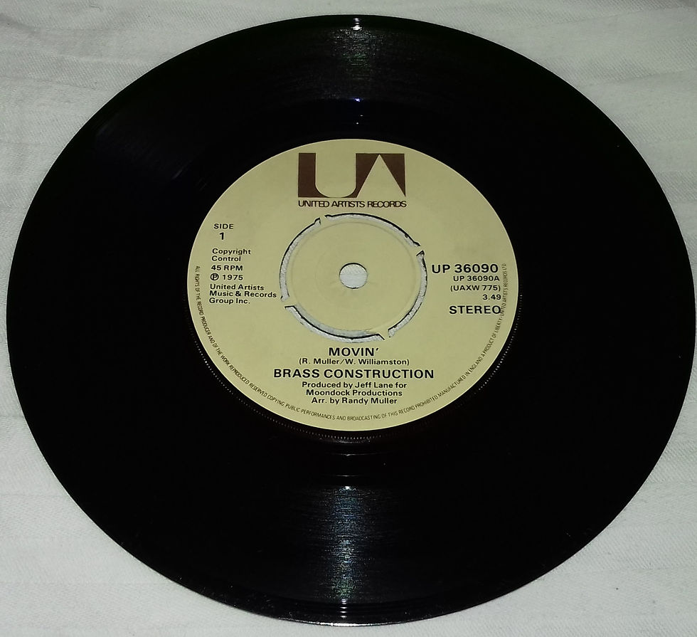 Brass Construction - Movin' (7", Single) (United Artists Records)