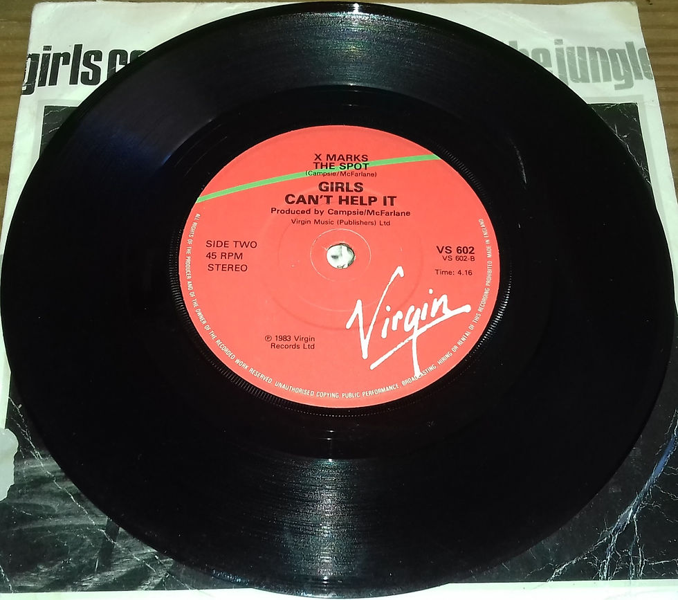 ภาพขนาดย่อ: Girls Can't Help It - Rhythm Of The Jungle (7", Single) (Virgin)