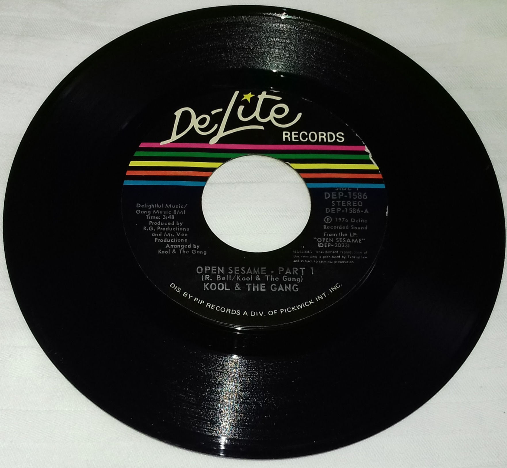 Kool & The Gang - Open Sesame (7") (De-Lite Records)