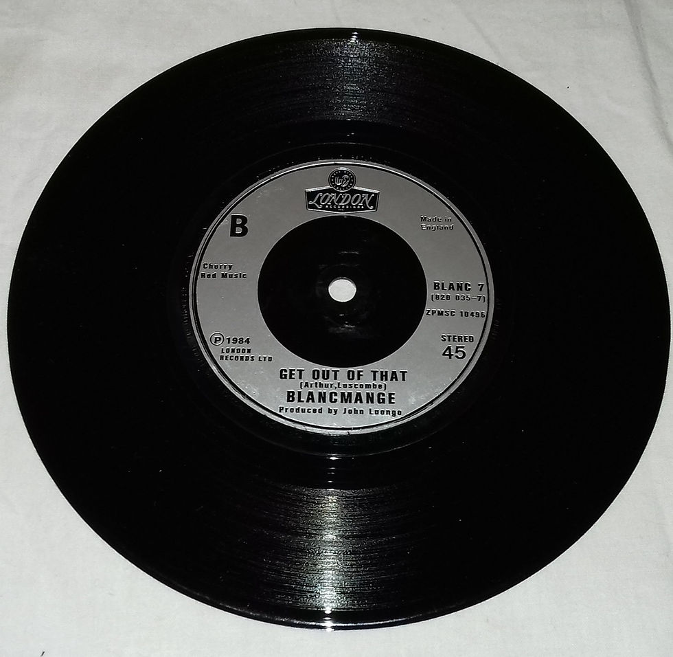 Miniature : Blancmange - Don't Tell Me (7", Single, Sil) (London Records, London Records)