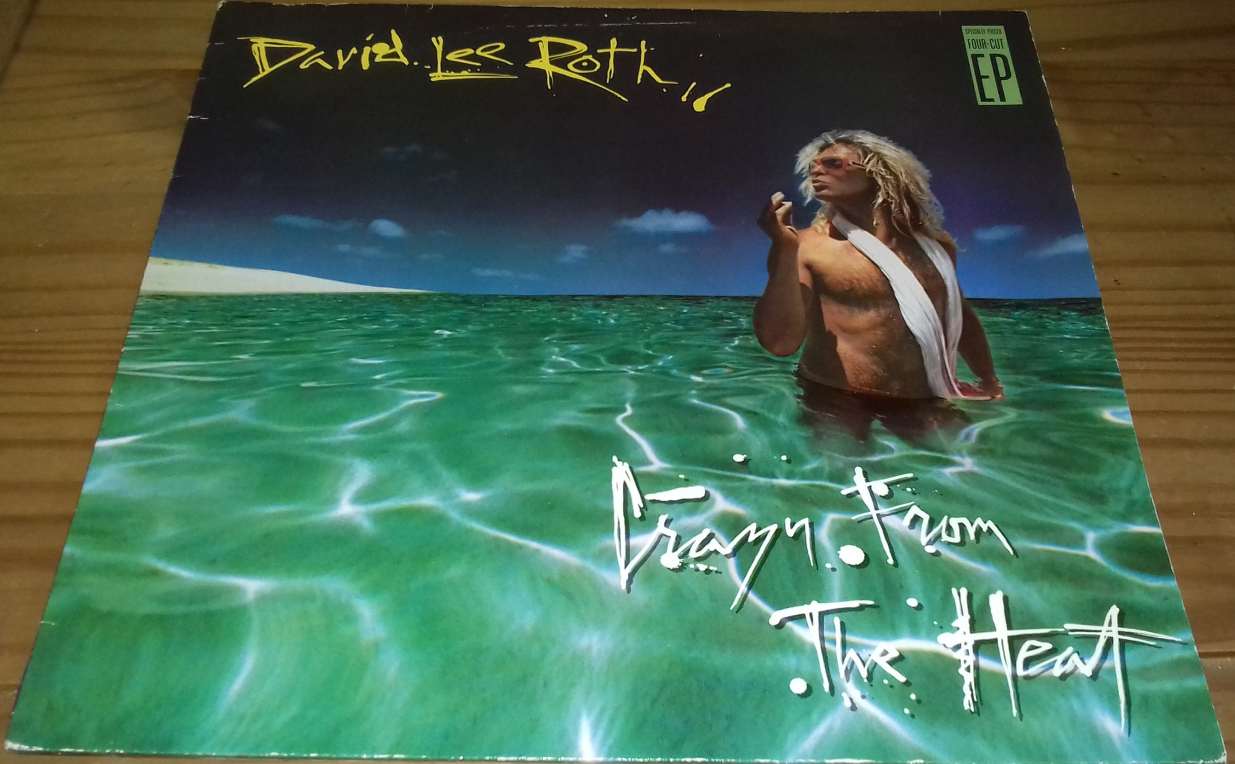 David Lee Roth - Crazy From The Heat (12", EP) (Warner Bros. Records)