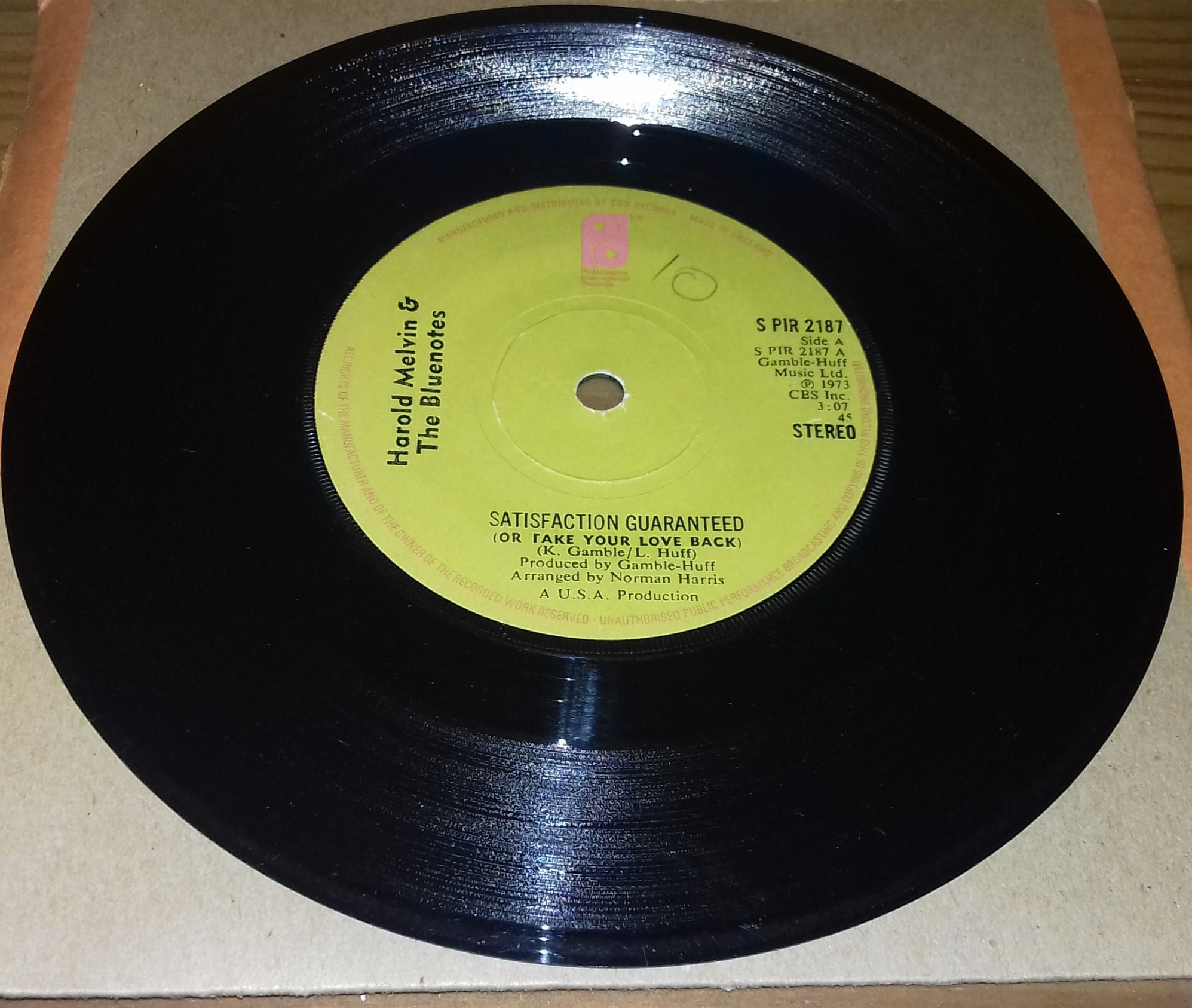 Harold Melvin & The Bluenotes* - Satisfaction Guaranteed (Or Take Your Love Bac