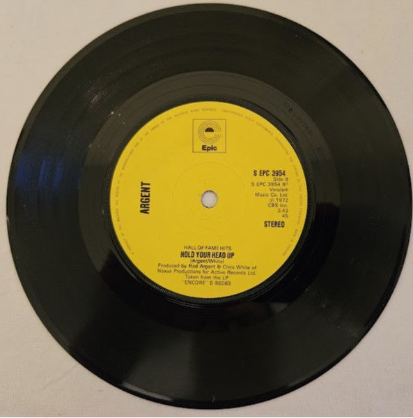 Miniature : Argent - God Gave Rock And Roll To You / Hold Your Head Up (7") (Epic)