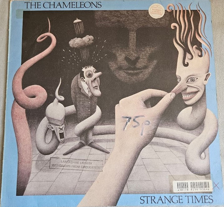 The Chameleons - Strange Times (LP, Album, Blu) (Geffen Records)
