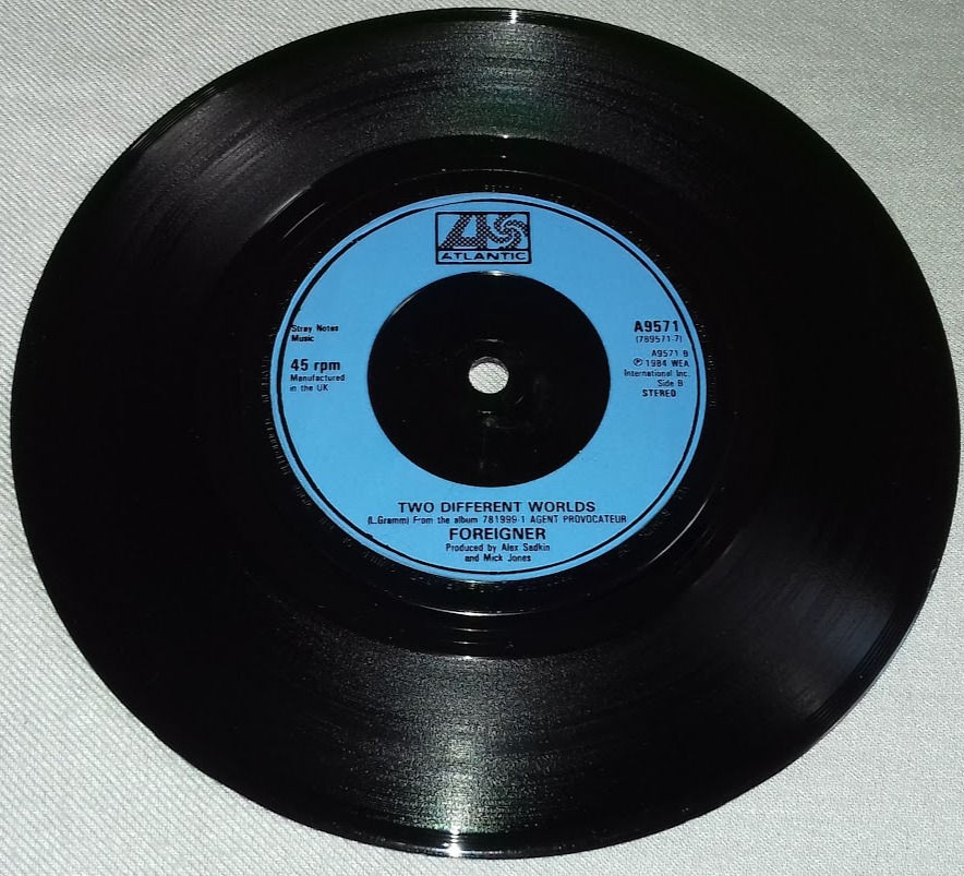 Pikkukuva: Foreigner - That Was Yesterday (7", Single, Blu) (Atlantic, Atlantic)