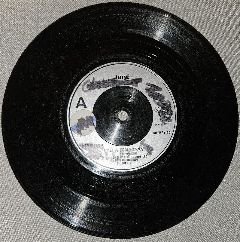Jane - It's A Fine Day (7", Single) (Cherry Red)