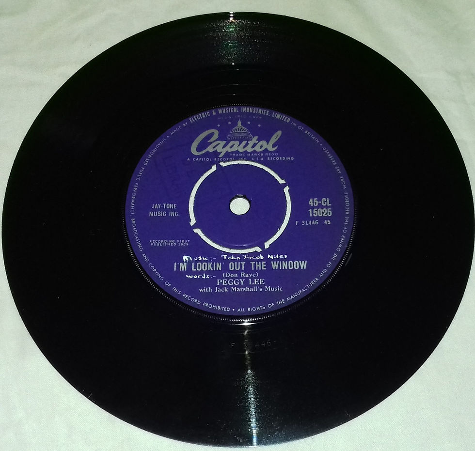 Miniaturbild: Peggy Lee - Hallelujah, I Love Him So (7", Single) (Capitol Records)
