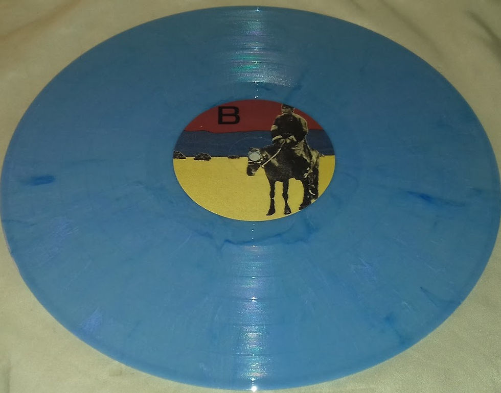 Miniatura: The Clash – Give 'Em More Rope (LP, Blue Vinyl, Private Pressing)
