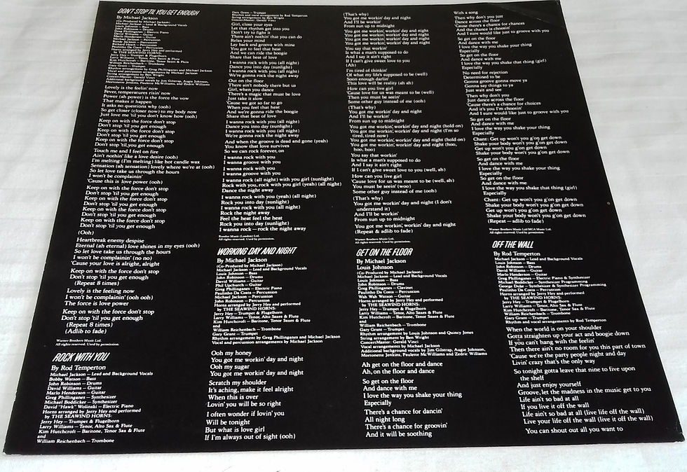 Miniatyrbild: Michael Jackson - Off The Wall (LP, Album, RE) (Epic, Epic)