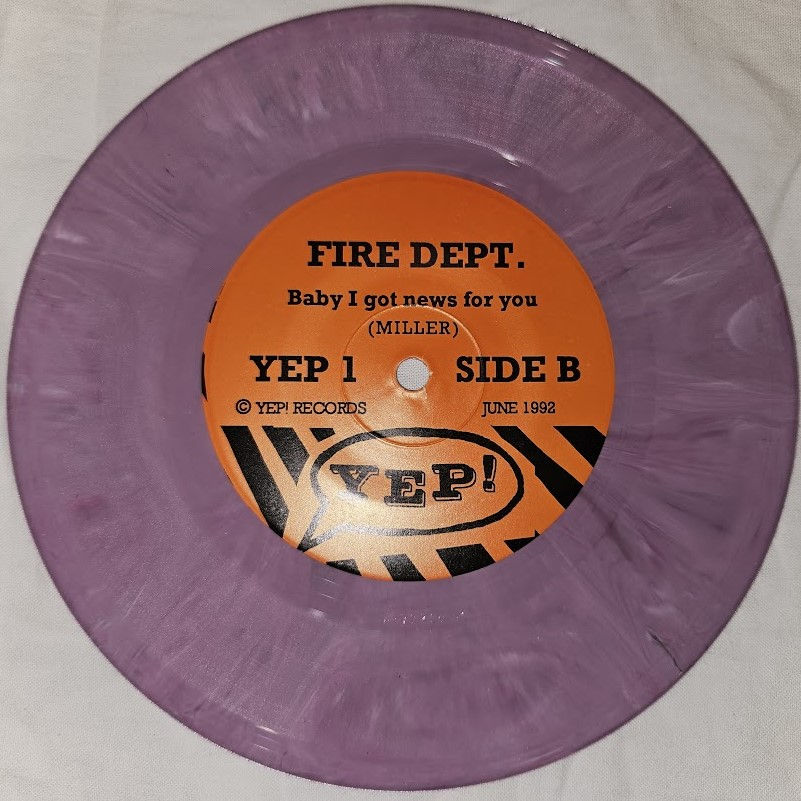 サムネイル： Fire Dept.* - Where D'You Keep Your Heart? (7", Single, Pur) (Yep! Records (2),