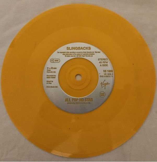 Thumbnail: Slingbacks - All Pop, No Star (7", Single, Ora) (Virgin, Virgin, Virgin)