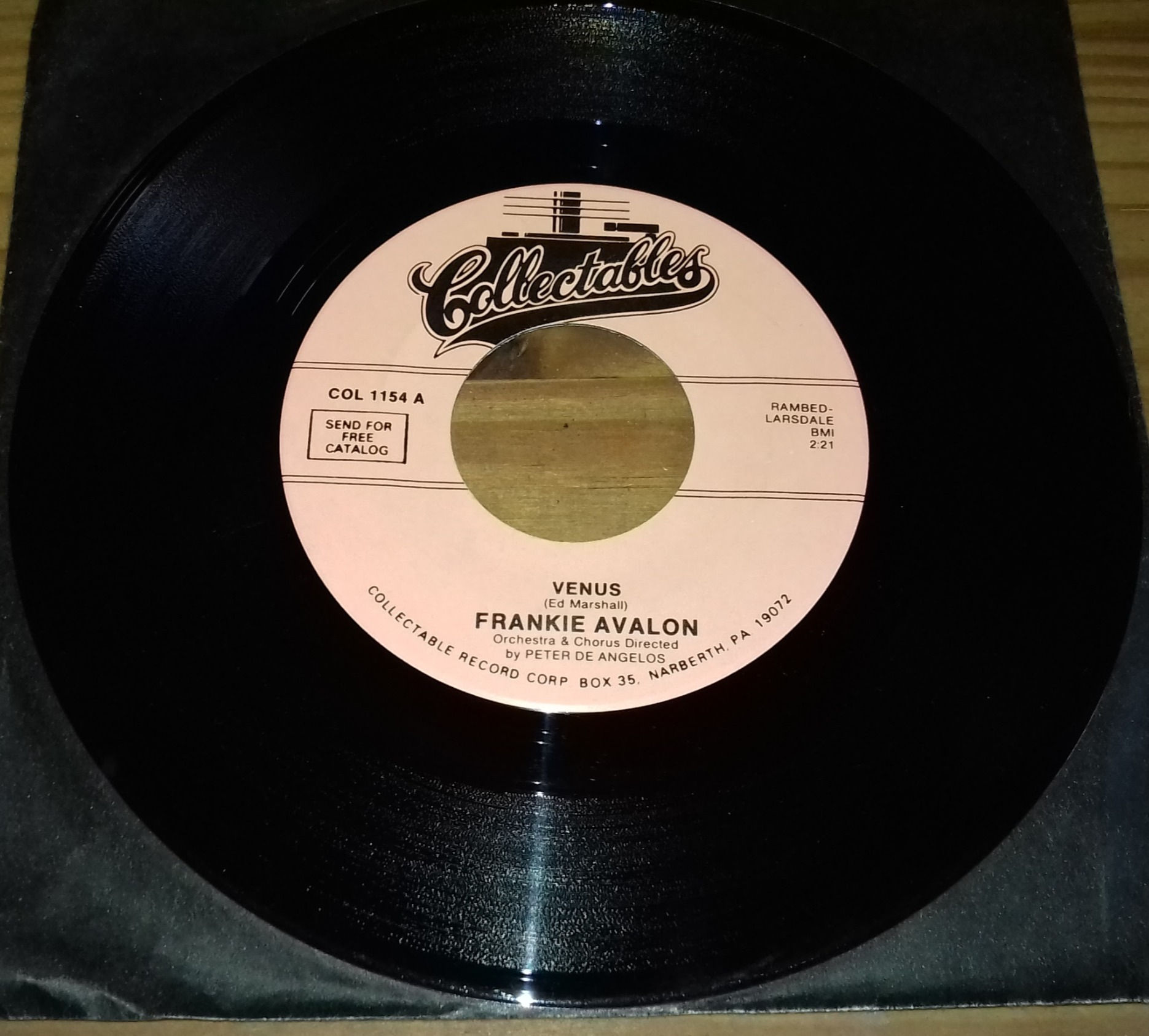 Frankie Avalon - Venus / I'm Broke (7", Single) (Collectables)