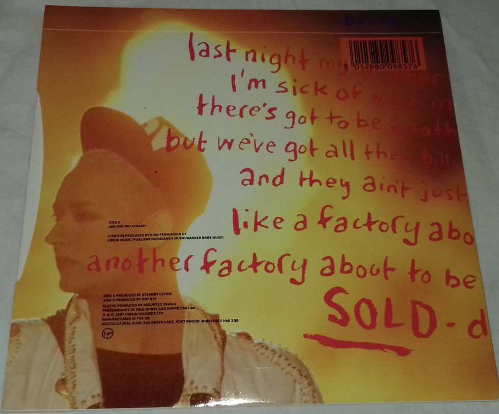 Miniature : Boy George - Sold (7", Single) (Virgin)
