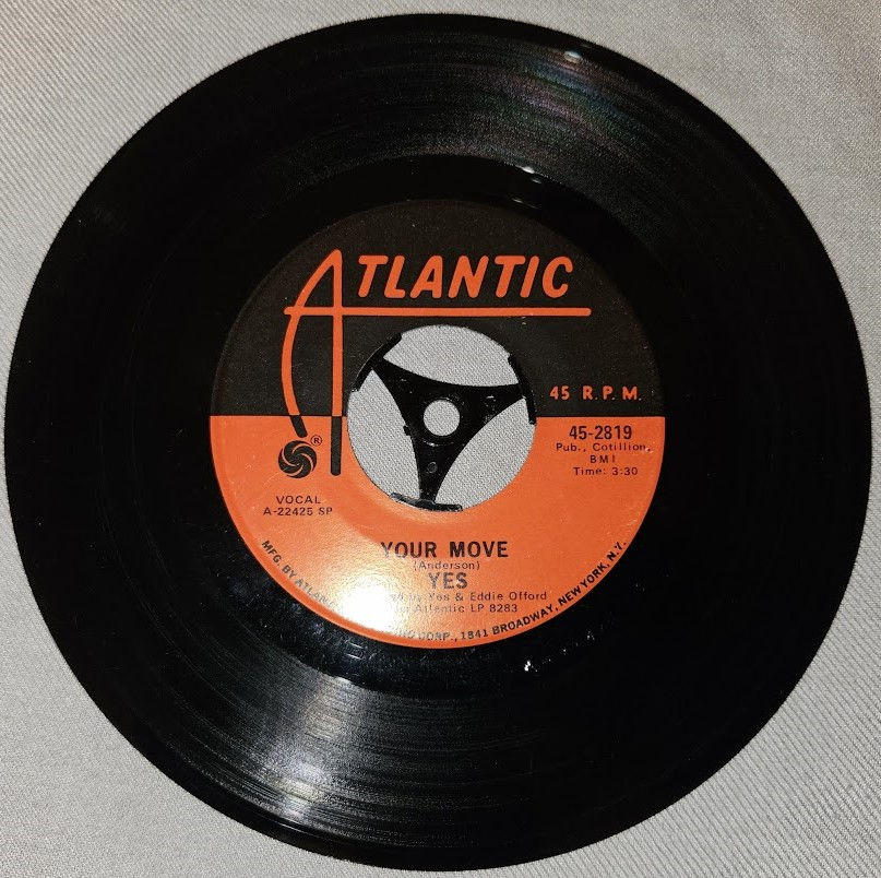 Yes - Your Move (7", Single, SP ) (Atlantic)